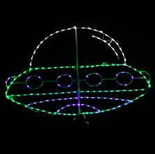 Image of Halloween LED Alien Spaceship 65 in